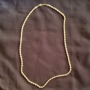 Gold rope necklace